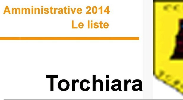 ​​​​​​​​​​Amministrative 2014 - Le liste TORCHIARA