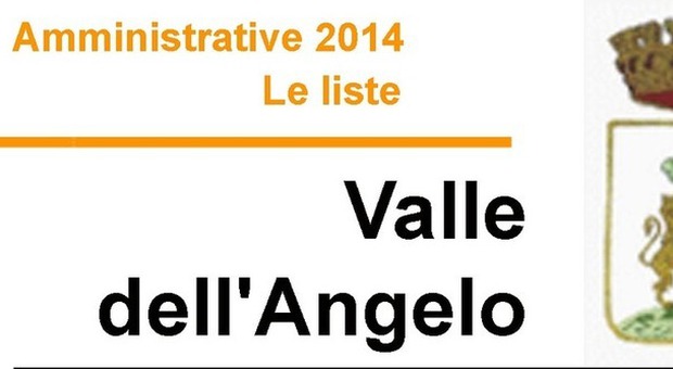 ​​​​​​​​​​​​Amministrative 2014 - Le liste VALLE DELL'ANGELO
