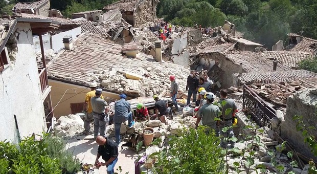 Pescara del Tronto rasa al suolo dal terremoto del 2016