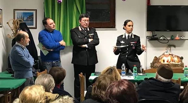 San Felice Circeo: anziani a lezione dai carabinieri per evitare truffe, furti e raggiri