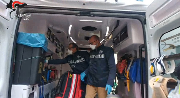 Ispezioni dei Nas sulle ambulanze, due denunciati a Latina