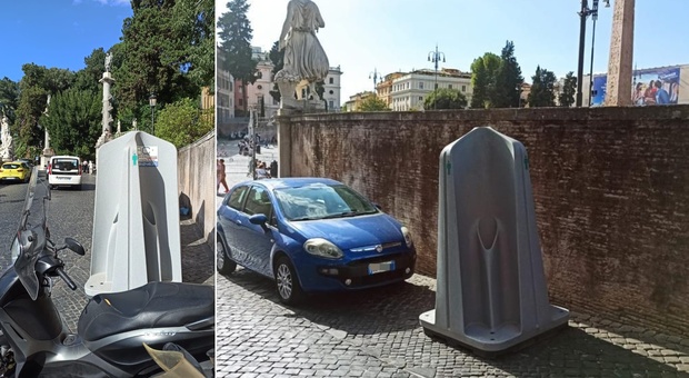 Roma, strani oggetti comparsi a piazza del Popolo: «Sono vespasiani?». Ecco di cosa si tratta