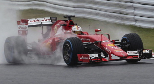 Sebastian Vettel sul circuito di Suzuka