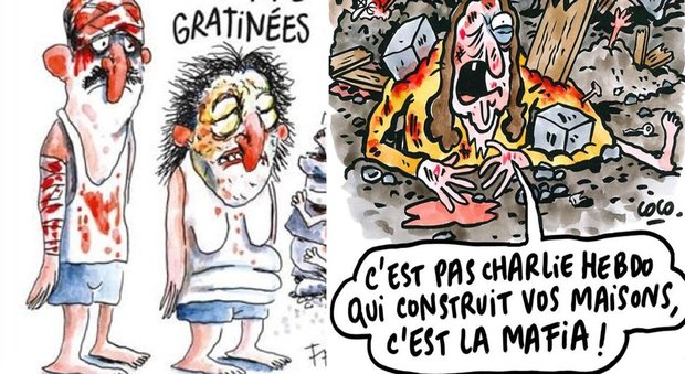 Charlie Hebdo, bufera per la vignetta sul terremoto in Italia