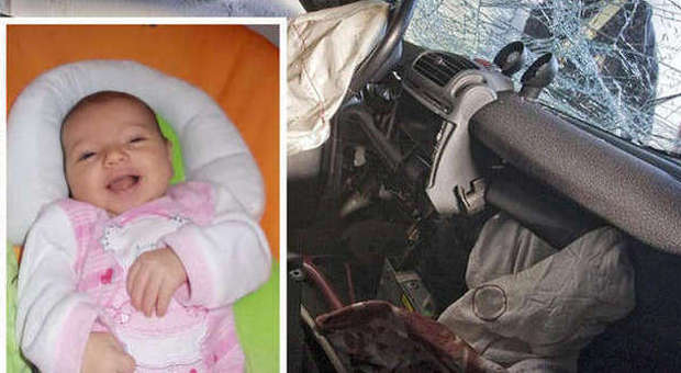 Tragico tamponamento, bimba di 7 mesi muore schiacciata dall’airbag
