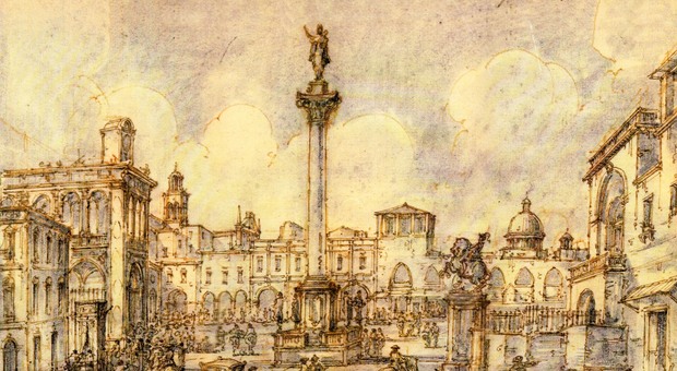 Lecce, piazza Sant'Oronzo nel '700 conquista i viaggiatori. Ecco com'era