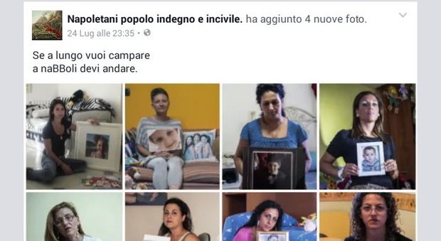 Vergogna Facebook: una pagina contro Napoli e le mamme della Terra dei Fuochi