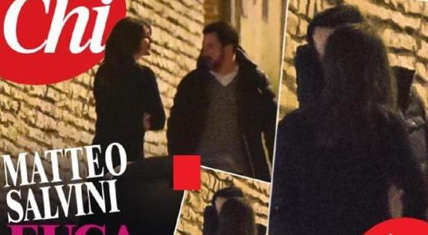 Salvini e Elisa Isoardi, bacio hot in pubblico: le foto su 'Chi'