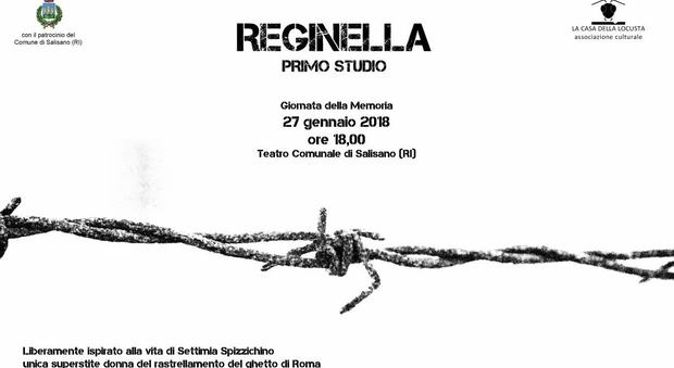 Rieti, il rastrellamento del ghetto di Roma in “Reginella” per la Giornata della Memoria a teatro a Salisano