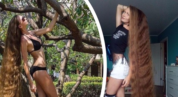 Daria, la modella "Raperonzolo". Non taglia i capelli da 14 anni e diventa una star