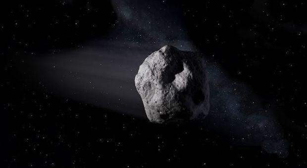 Una ricostruzione grafica dell'asteroide 2000 QW7 (Fonte: Nasa)