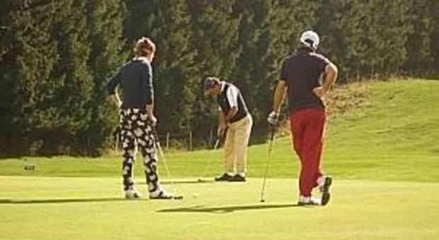 Giocatori di golf durante una competizione
