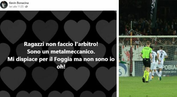 Foggia-Lecco, proteste del club contro l'arbitro. I tifosi insultano un omonimo sui social: «Ma io faccio il metalmeccanico»