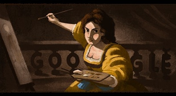 Google celebra Artemisia Gentileschi, la pittrice nata a Roma nel 1593