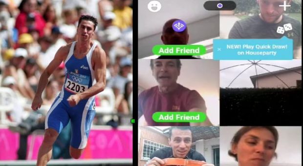 Coronavirus, l'olimpionico sprinter Torrieri e le lezioni live su Facebook