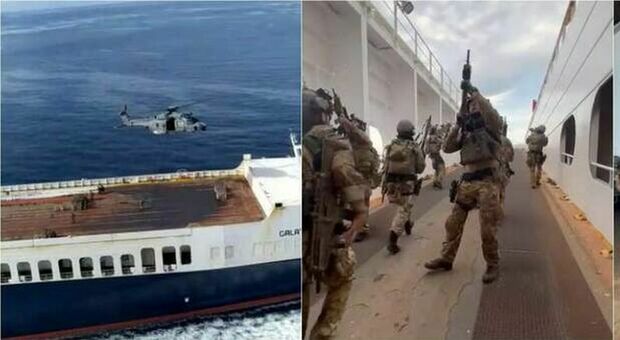 Le forze speciali in azione sulla nave