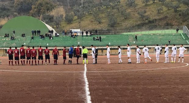 L'inizio del match tra Poggio Mirteto e Real Gavignano Ponzano (foto dalla pagina Facebook del Poggio Mirteto).