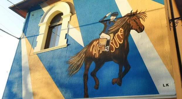 Aielli ospita il murales contro la mafia, cancellato dal carcere dell'Aquila