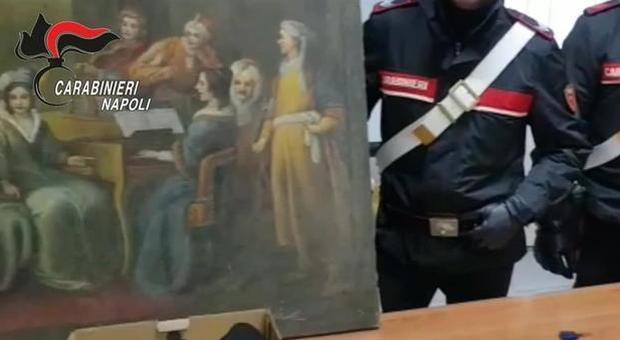 Dipinti di scuola napoletana rubati e preziosi: due arresti nel Casertano