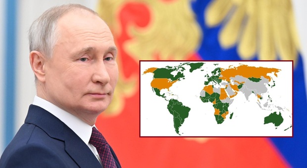 Ecco i 123 Paesi dove Putin non può più andare (perché verrebbe arrestato)
