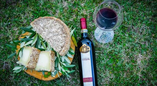 Degustazione di vini e formaggi organizzata dalla Tenuta Cavalier Pepe