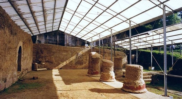 Una parte del Tempio di Diana a Nemi