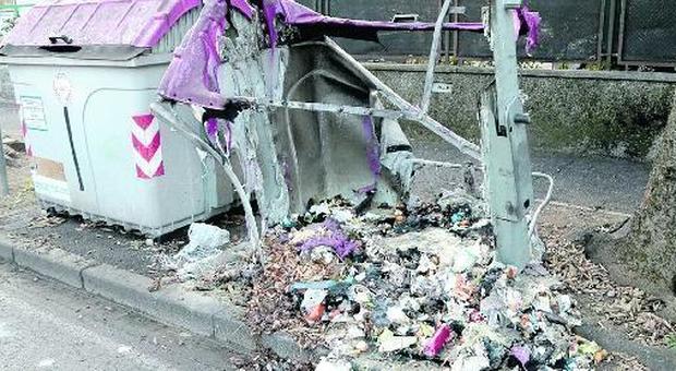 Cassonetti bruciati, vandalizzato l'abete donato dal Comune di Sappada