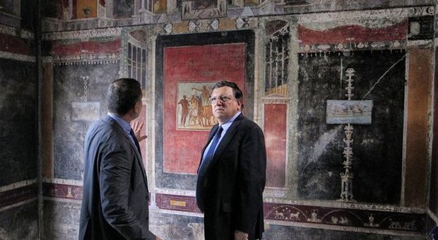 Barroso a Pompei: «Ho fiducia, l'Italia saprà utilizzare bene i fondi»