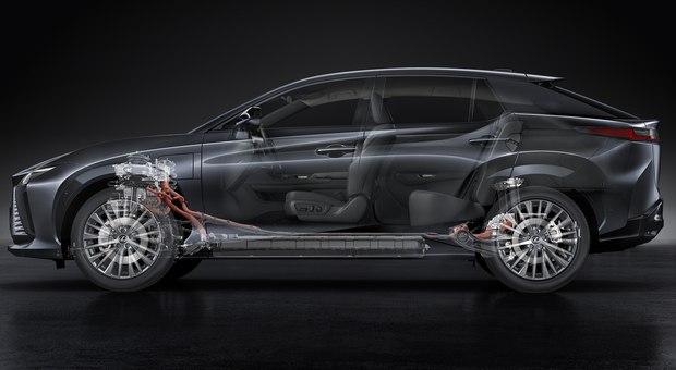La nuova Lexus RZ elettrica con lo steering by wire