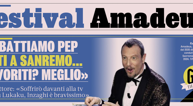 Amadeus e la finale di Champions: «Se vinciamo porto tutta l'Inter a Sanremo!»