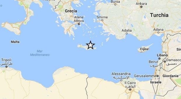 Fortissima scossa di terremoto a Creta alle 22.30, paura tra residenti e turisti