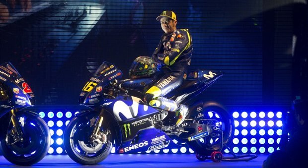 Valentino Rossi sulla nuova Yamaha MotoGP 2018
