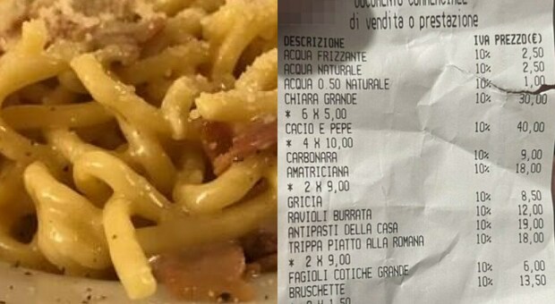 Pranzo da 180 euro per 9 persone in un ristorante di Ostia: lo scontrino fa il giro del web