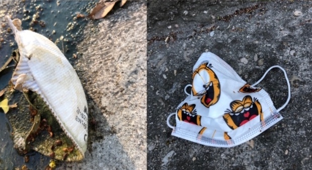 Ascoli, i rifiuti speciali ai tempi del Covid-19: guanti e mascherine abbandonati fuori dai supermercati