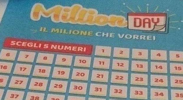 Million Day, i numeri vincenti di venerdì 10 gennaio 2020