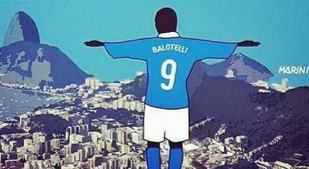 Balotelli "Re" del Corcovado, su Instagram: "Brasile, stiamo arrivando"