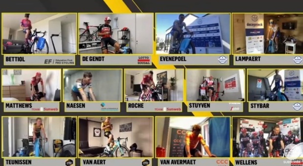 Al Fiandre virtuale vince l'olimpionico Van Avermaet