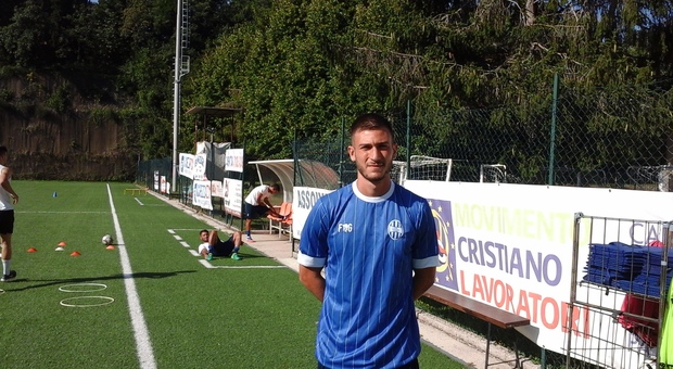 Fabrizio Bianchi oggi ha segnato il secondo gol della Valle del Tevere (Foto Leti)