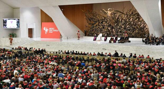 Papa Francesco al meeting del Cuamm in Vaticano