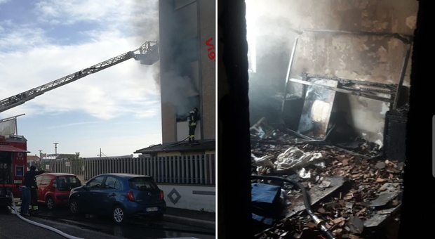 Incendio in un appartamento vicino Roma, due bambini e tre adulti salvati dai vigili del fuoco