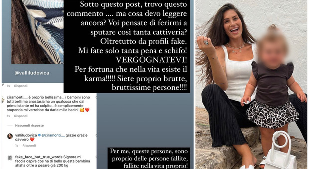 Ludovica Valli, insulti choc alla figlia: «Pesa 200 chili». L'influencer si sfoga: «Falliti, pagherete le conseguenze»