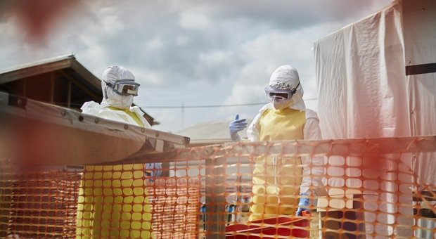 Un centro di cura dell'Ebola in Congo