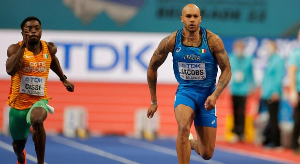 Jacobs medaglia d'oro medaglia d'oro nei 60 metri ai Mondiali indoor di Belgrado