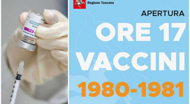 Vaccini Toscana, al via le prenotazioni per gli over 40. Continuano aperture straordinarie per Pfizer agli over 60