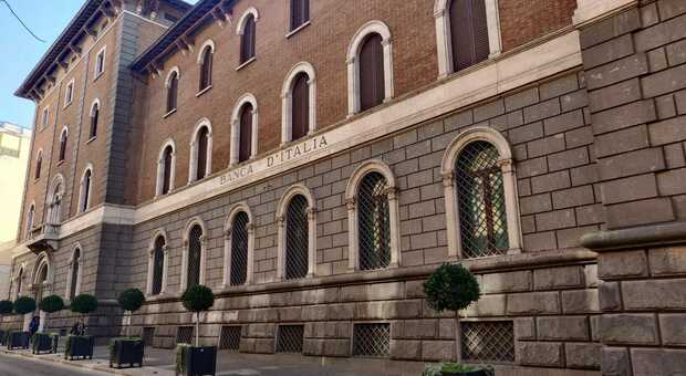 La filiale della Banca d'Italia in via Marconi