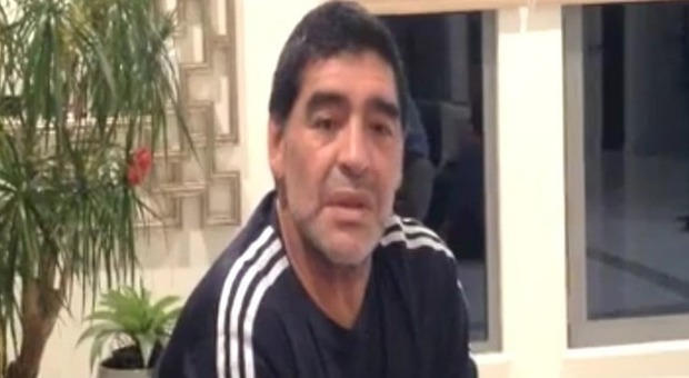 Maradona nel videomessaggio