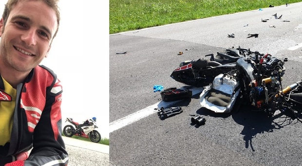Borso del Grappa. Violento scontro fra un camion e una moto: morto Luca Bontorin, 26enne di Romano d'Ezzelino