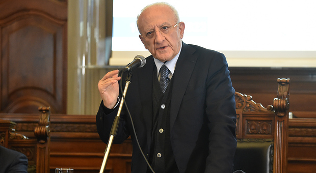 Il governatore Vincenzo De Luca