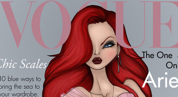Ariel, la sirenetta, rivisitata dall'illustratore Dante Tyler