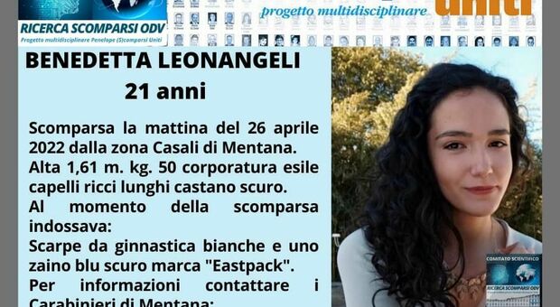Benedetta Leonangeli, la ragazza di 21 anni scomparsa è stata ritrovata